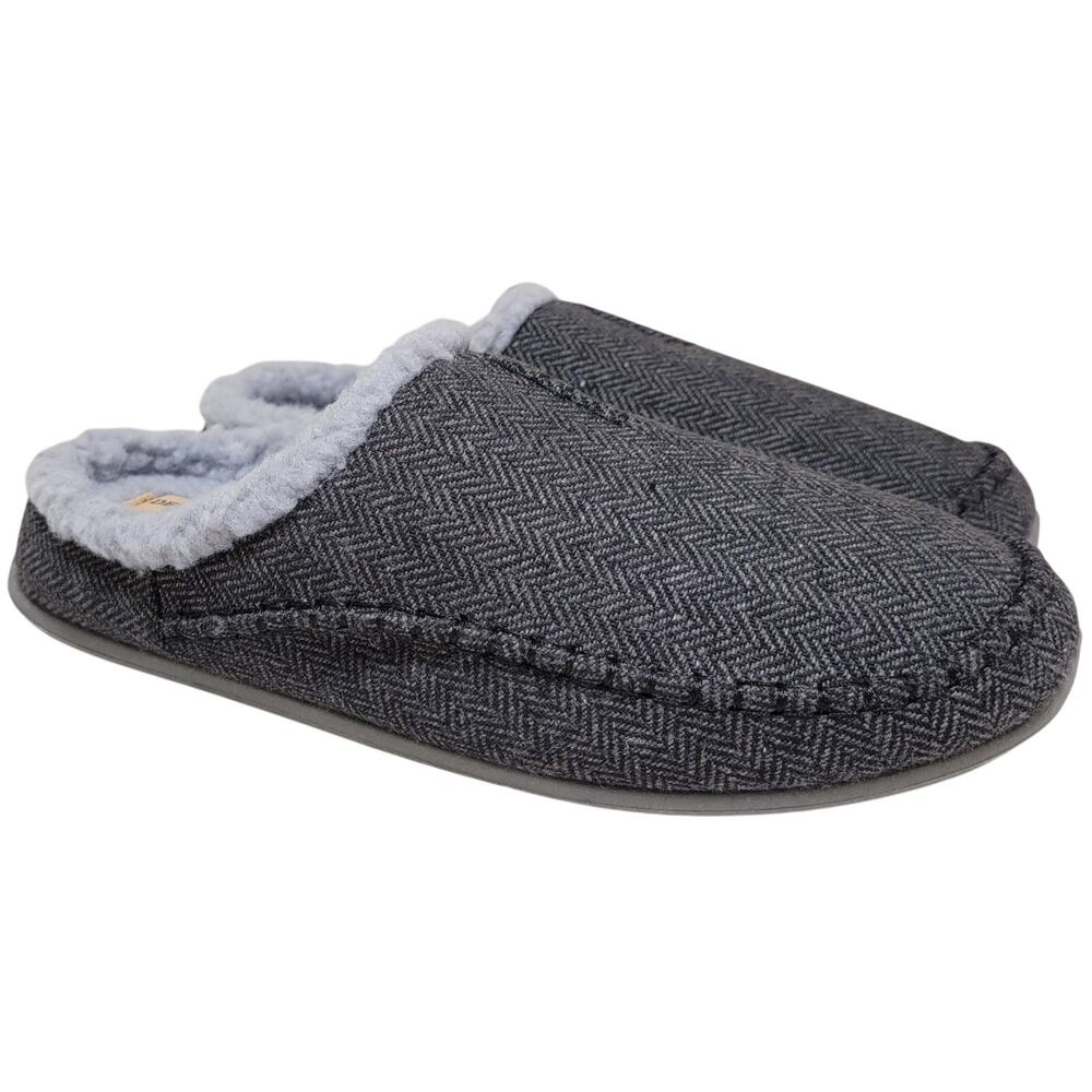 Deer Stags Nordic Supro Slip On Clog Slippers Men Size US 9M Black Tweed